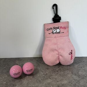 My Sack Girls Need Balls to Golf Storage Bag Novelty Includes 2 Balls